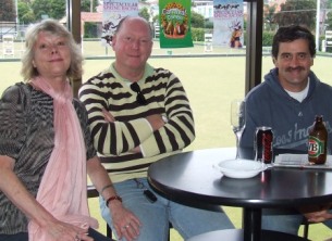 *Relaxing by the window: Zaega, Peter Gardiner and Tony Gleeson.